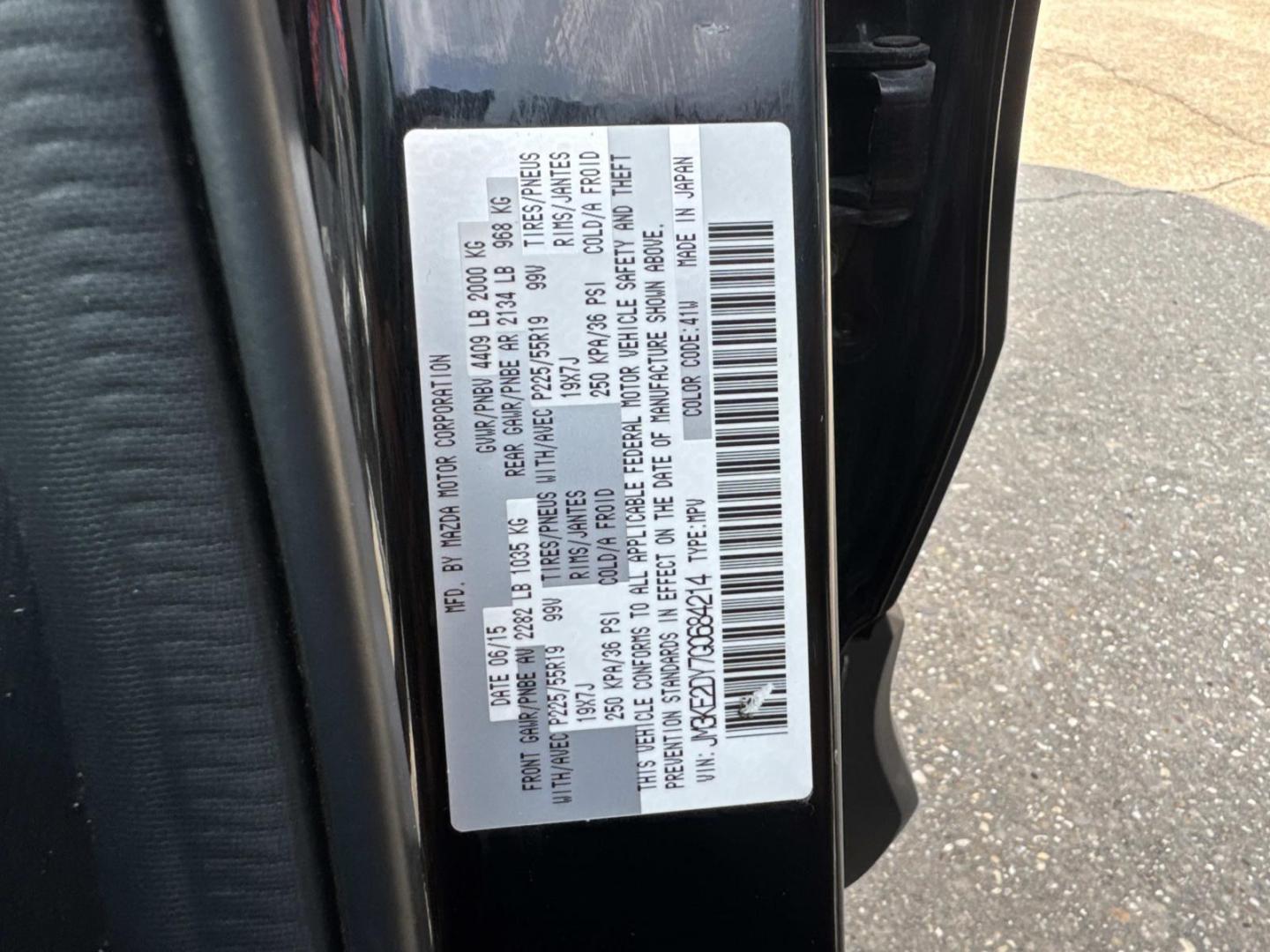 2016 Black /Black Mazda CX-5 FWD 4dr Auto Grand Touring (JM3KE2DY7G0) , Automatic transmission, located at 6904 Johnston St., Lafayette, LA, 70503, (337) 988-1960, 30.143589, -92.100601- Photo#29