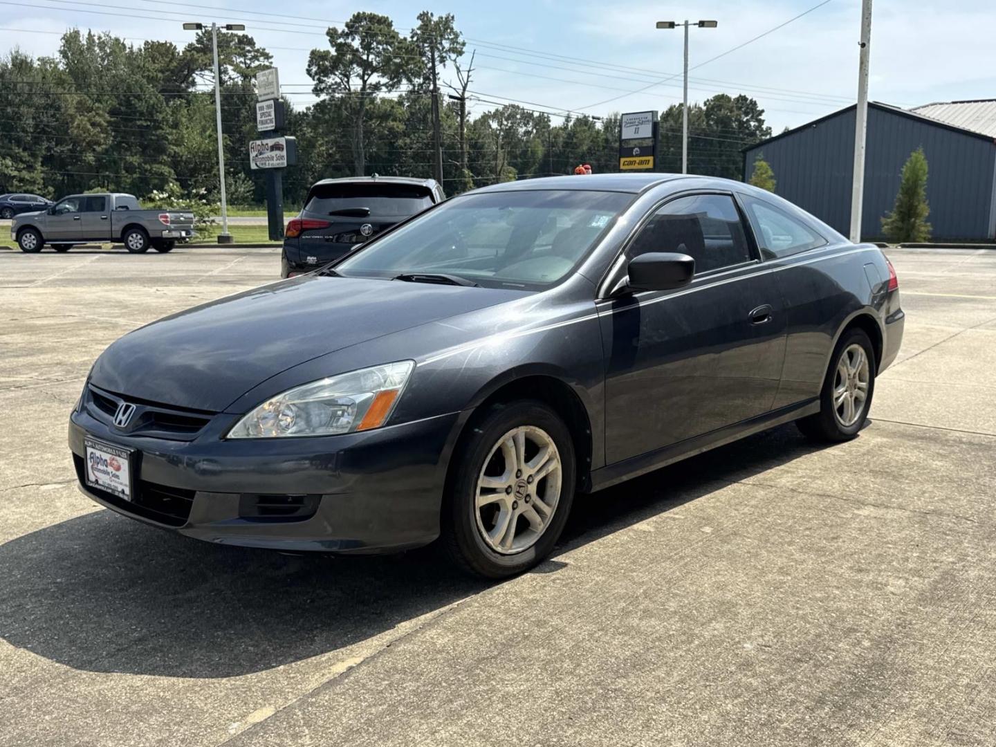 2007 Blue /Gray Honda Accord Cpe 2dr I4 AT LX (1HGCM723X7A) , Automatic transmission, located at 6904 Johnston St., Lafayette, LA, 70503, (337) 988-1960, 30.143589, -92.100601- Photo#2